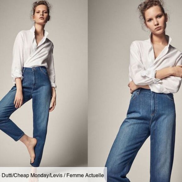 Denim Massimo Dutti Mom Fit Jeans (NWT) - Picture 3 of 4